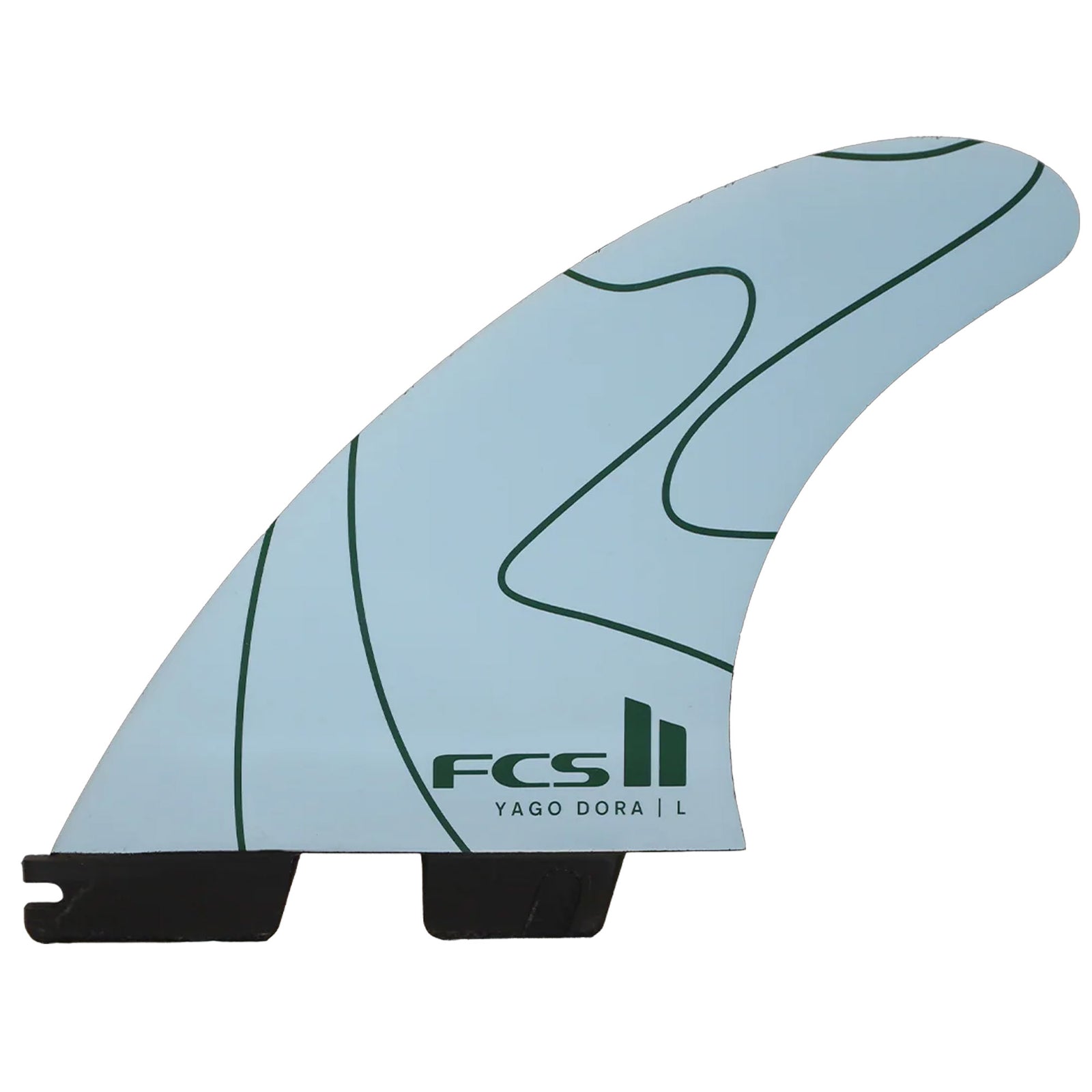 FCS II Yago Dora Performance Core Tri Surfboard Fins - Large/Flux
