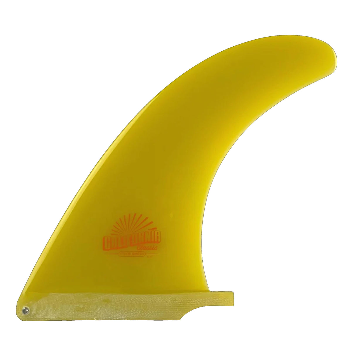 True Ames California Classic Longboard Fin - 9"/Yellow