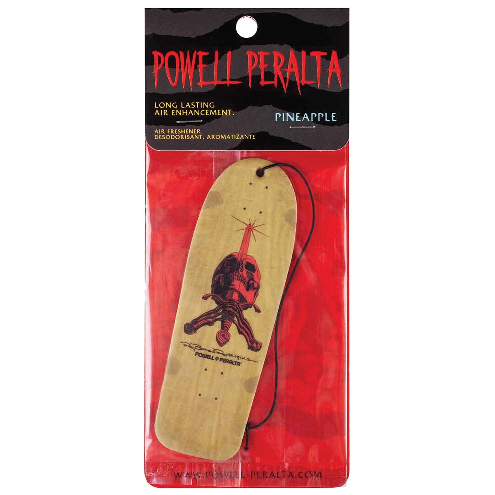 Powell Peralta Ray Rod Skull & Sword Air Freshener - Yellow