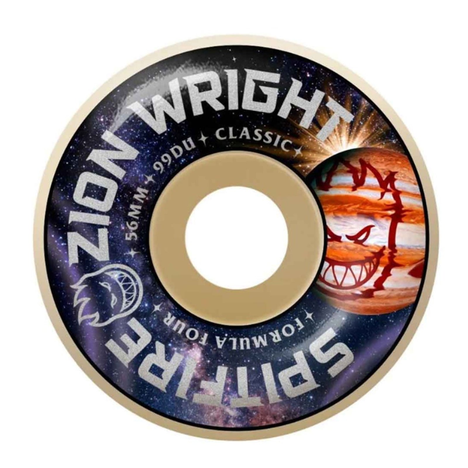 Spitfire F4 Wright Cosmic Classic 56mm 99a Skateboard Wheels - Natural