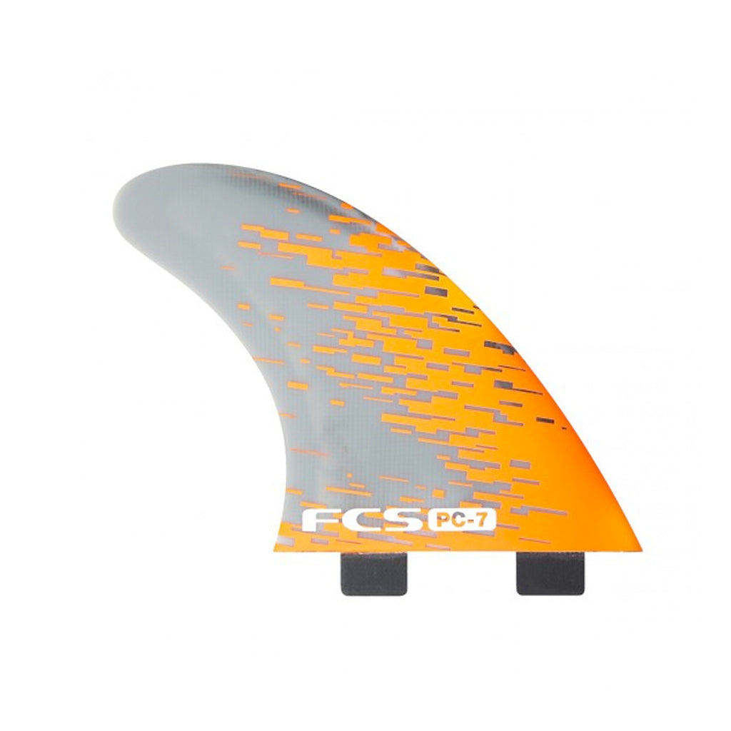 FCS PC-7 Tri Surfboard Fins - Large/Orange - Surf Station Store