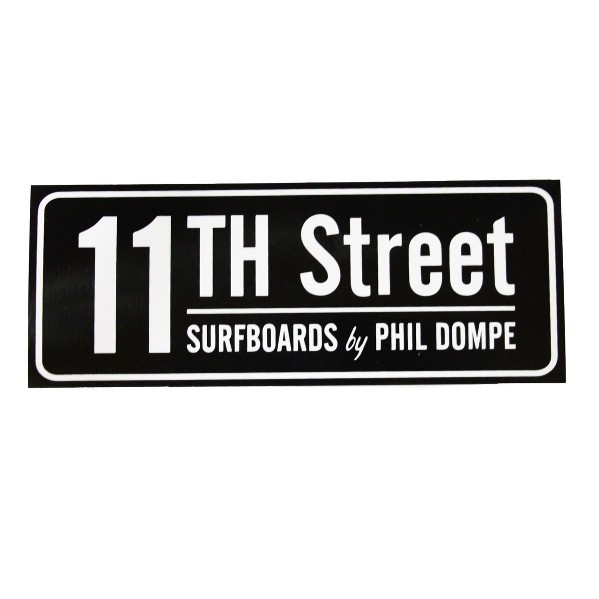 11th Street Surfboards Sticker
