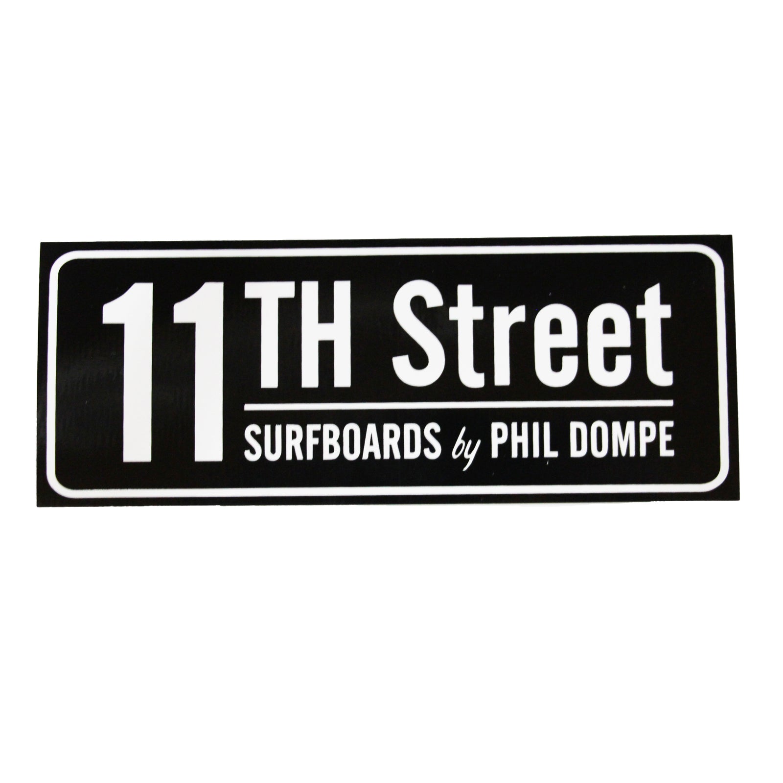 11th Street Surfboards Sticker