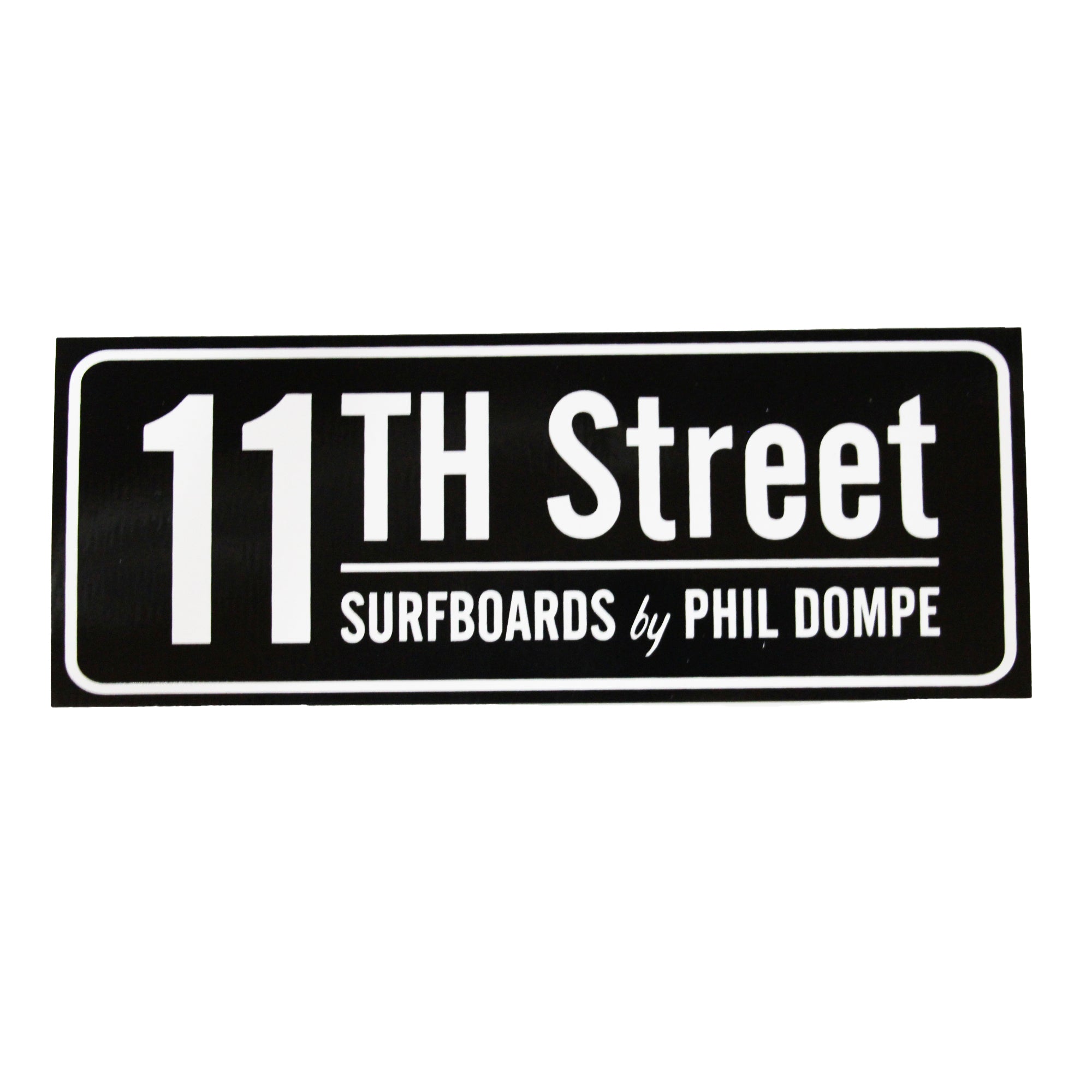 11th Street Surfboards Sticker