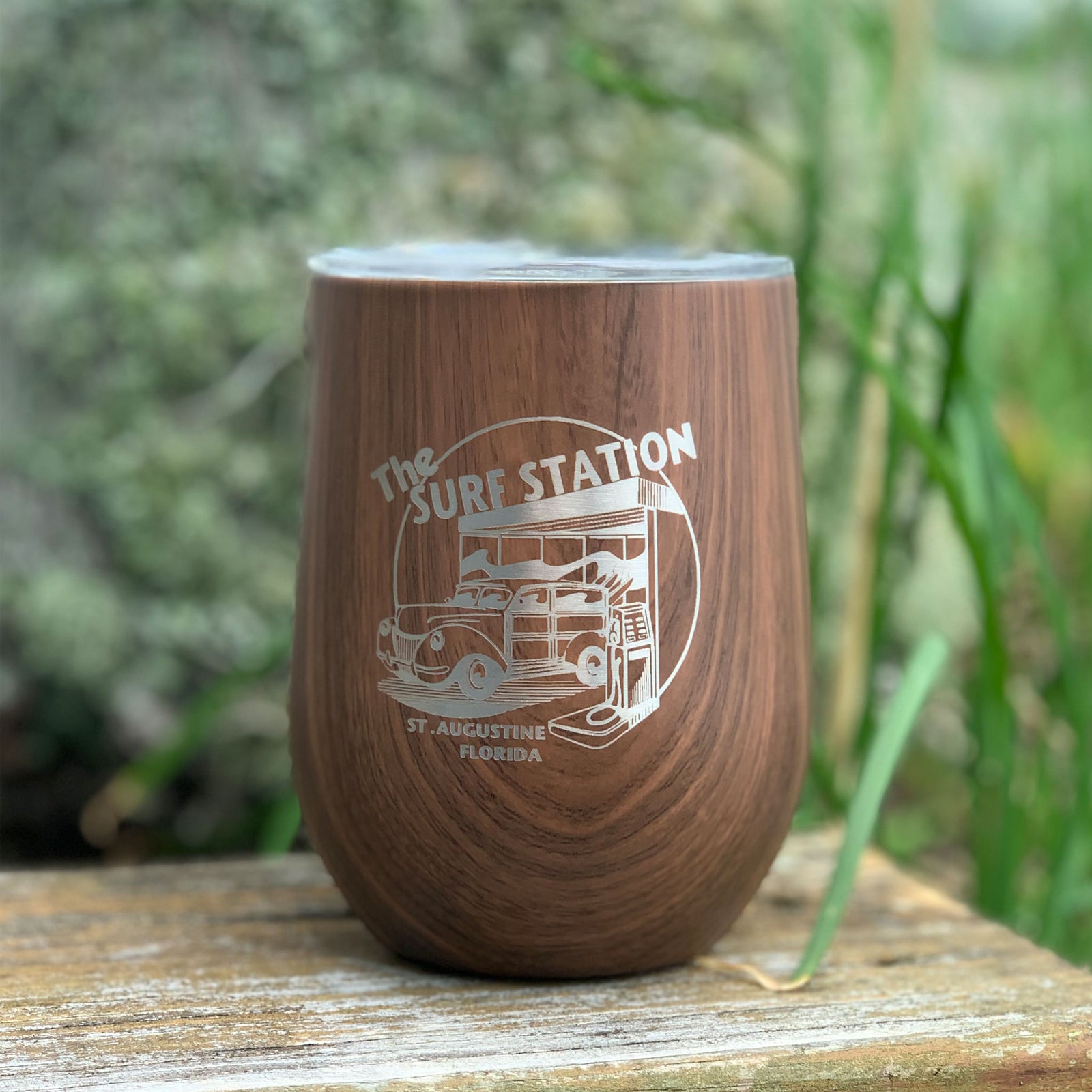 Surf Station Stemless 12oz Cup Rose