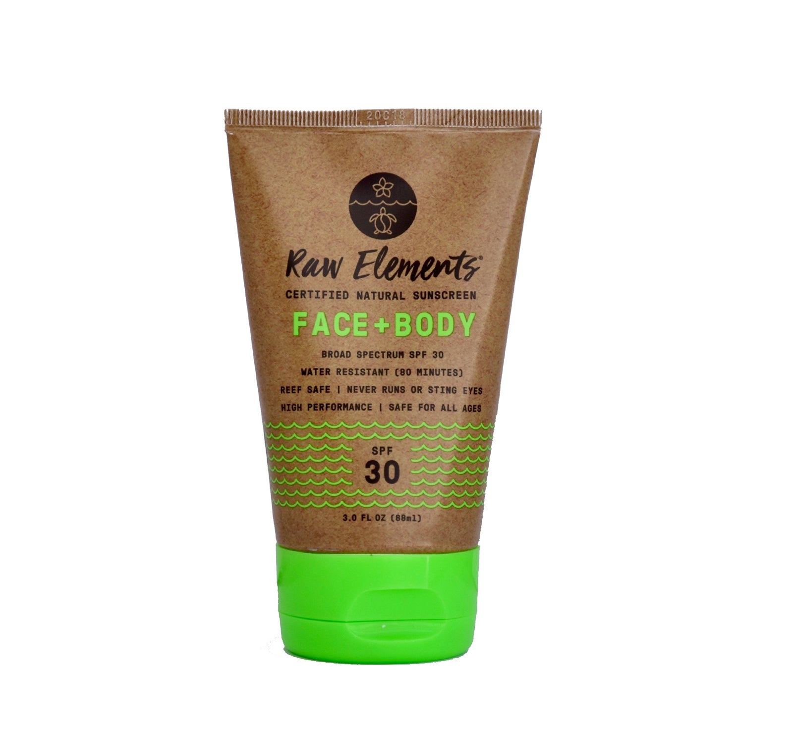Raw Elements Face & Body SPF 30 Sunscreen Lotion - Tube