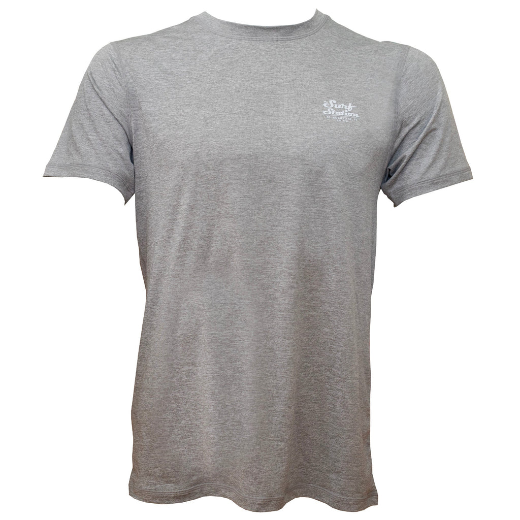 Surf Station Antix Hybrid Mechanic Men's S/S Rashguard - Heather