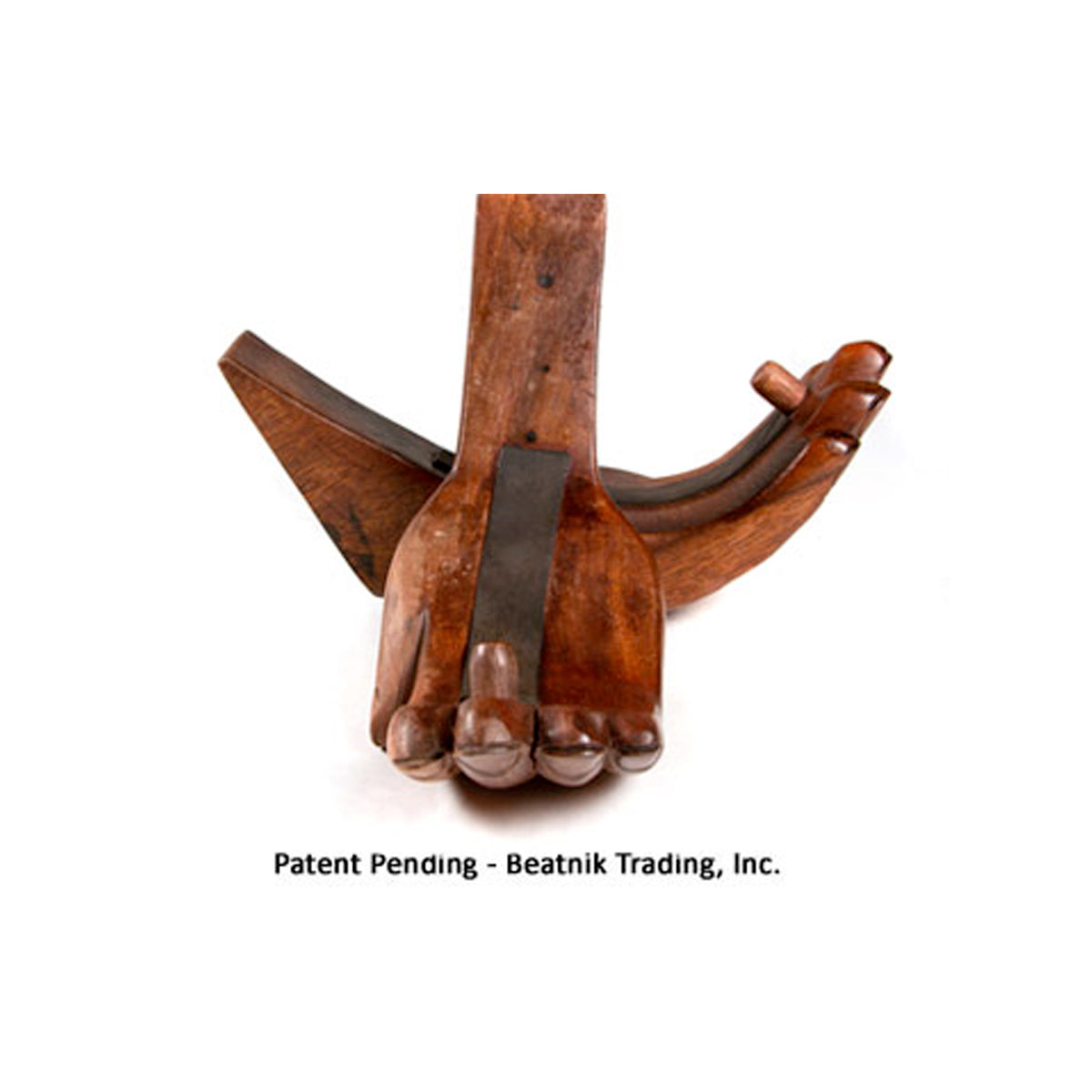 Beatnik Carved Wood Hands Surfboard Wall Rack