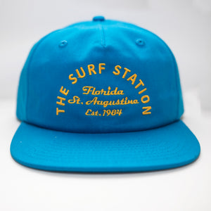 Surf Station Arch Embroider 5 Panel Men's Strapback Hat