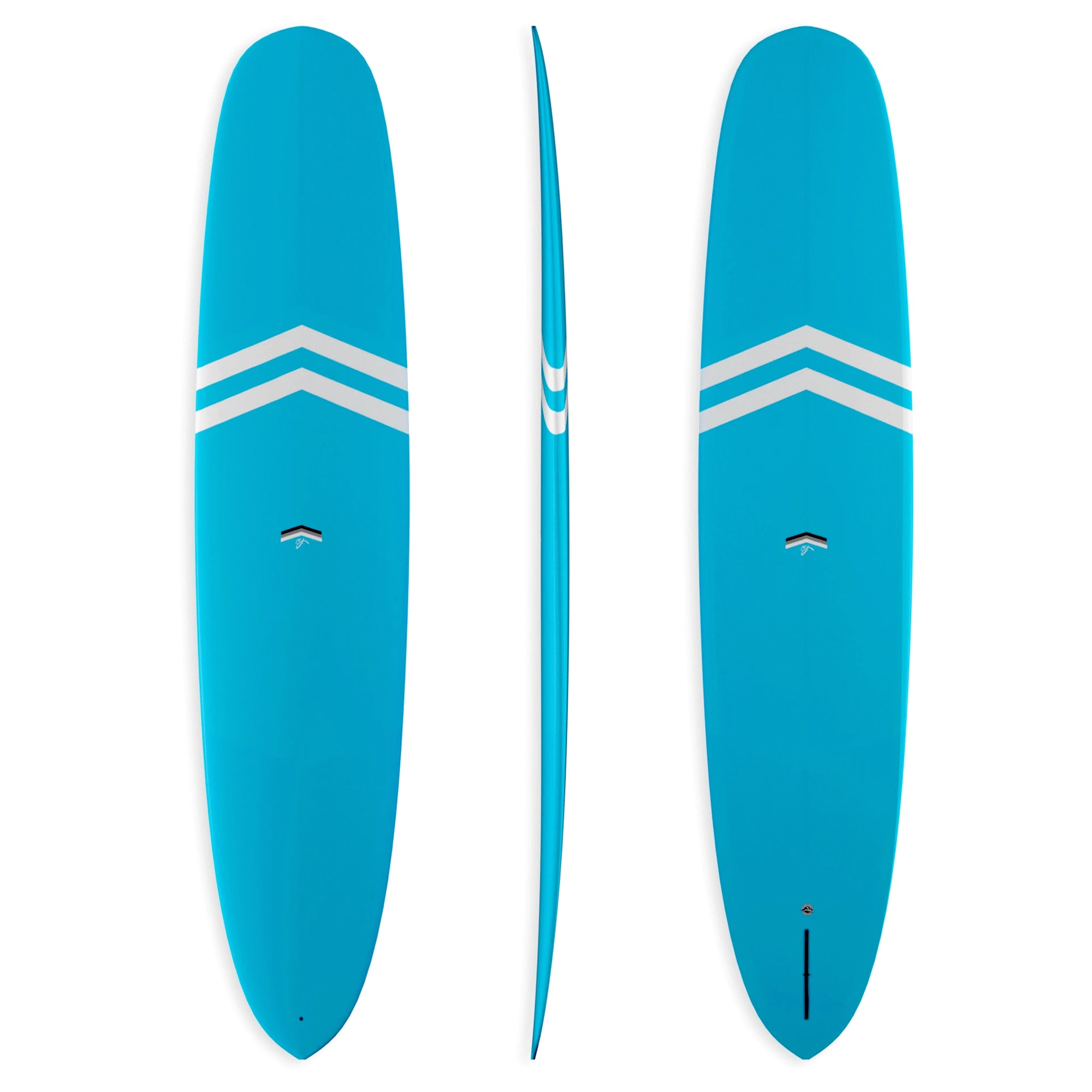 CJ Nelson Neo Classic Thunderbolt Silver Longboard Surfboard