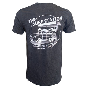 Surf Station Premium Circle Woody Men's S/S T-Shirt