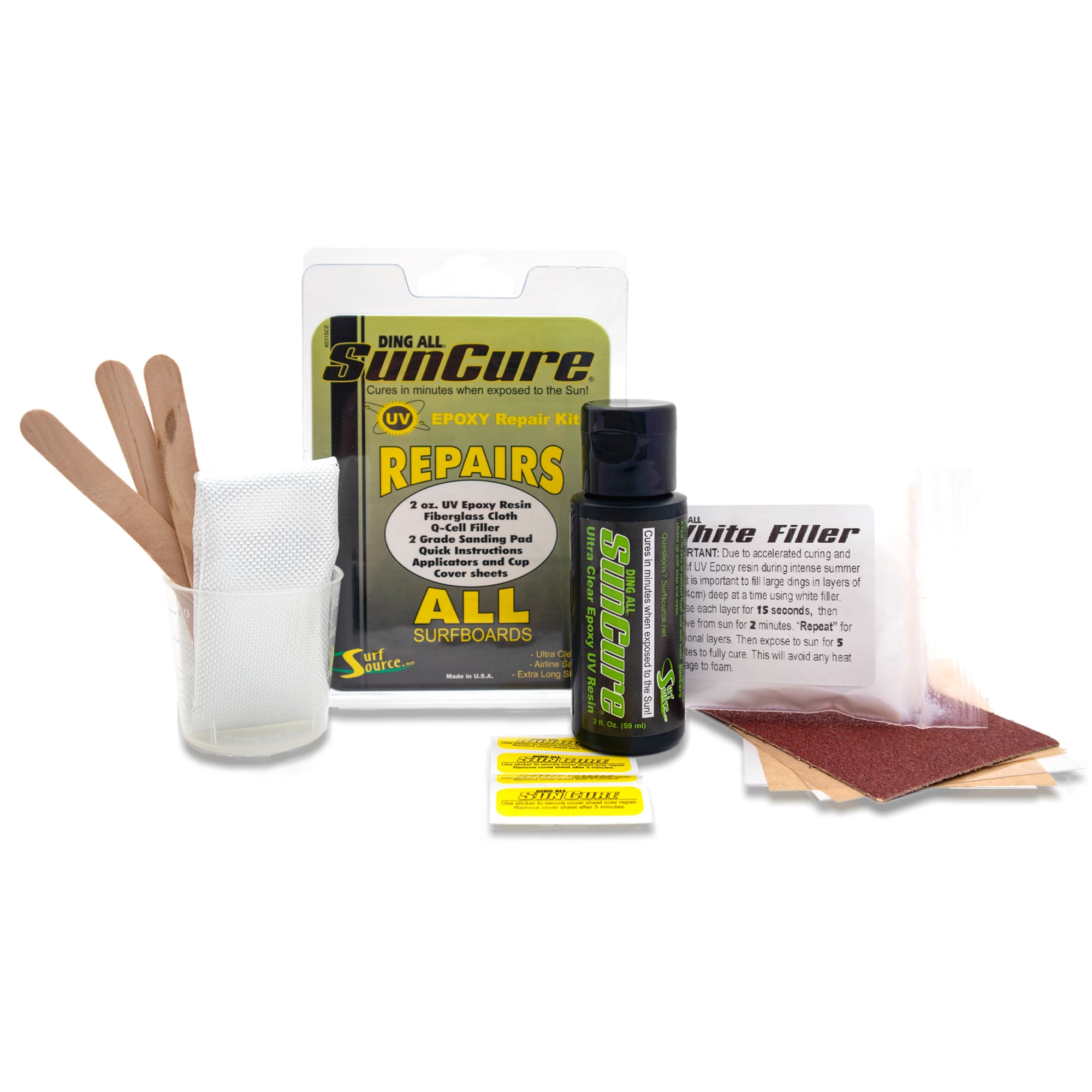 Ding All Sun Cure Epoxy Repairs All Repair Kit