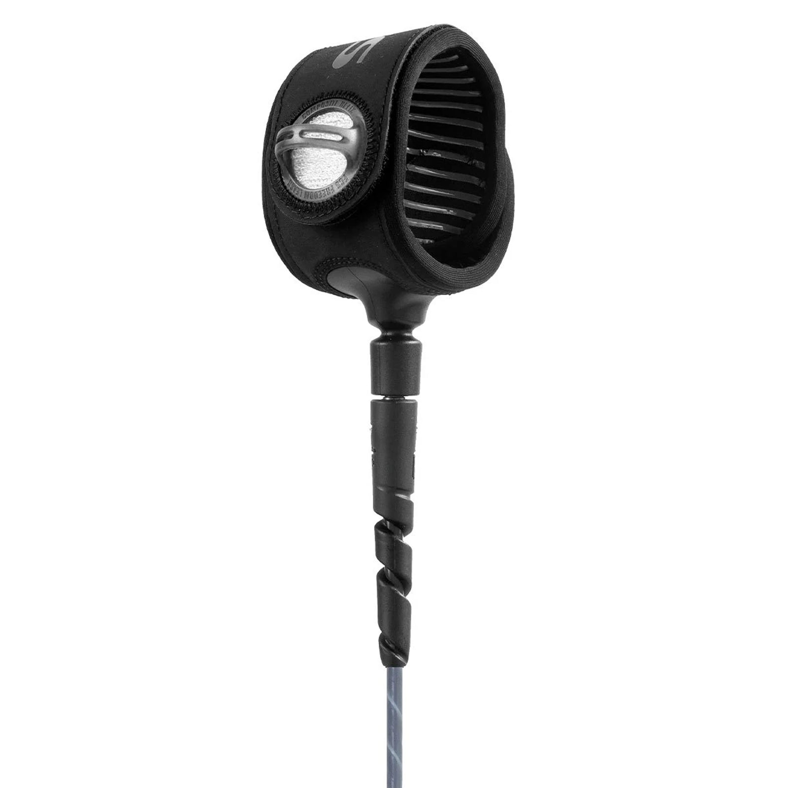 FCS Freedom Helix Comp Surfboard Leash - 6'/Smoke/White