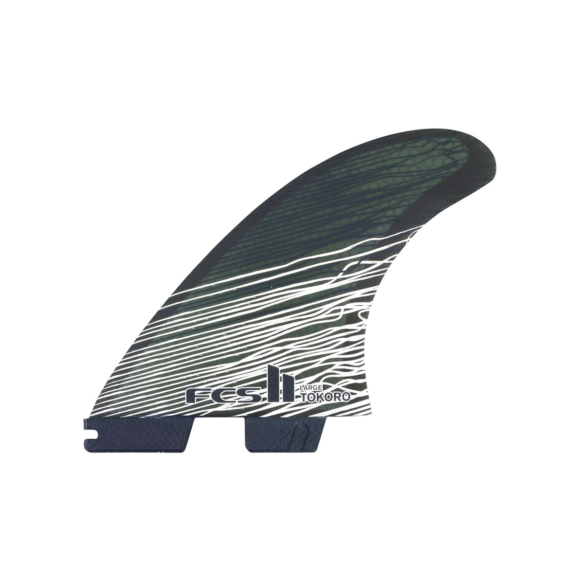 FCS II Tokoro Performance Core Tri Surfboard Fins - Large/Black