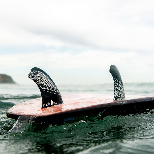 FCSⅡ TOKORO TRI FINS MEDIUM FCS II Tokoro Performance Core Tri Surfboard Fins - Medium/Black