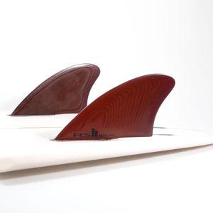 FCS II Retro Keel Performance Glass Twin Surfboard Fins
