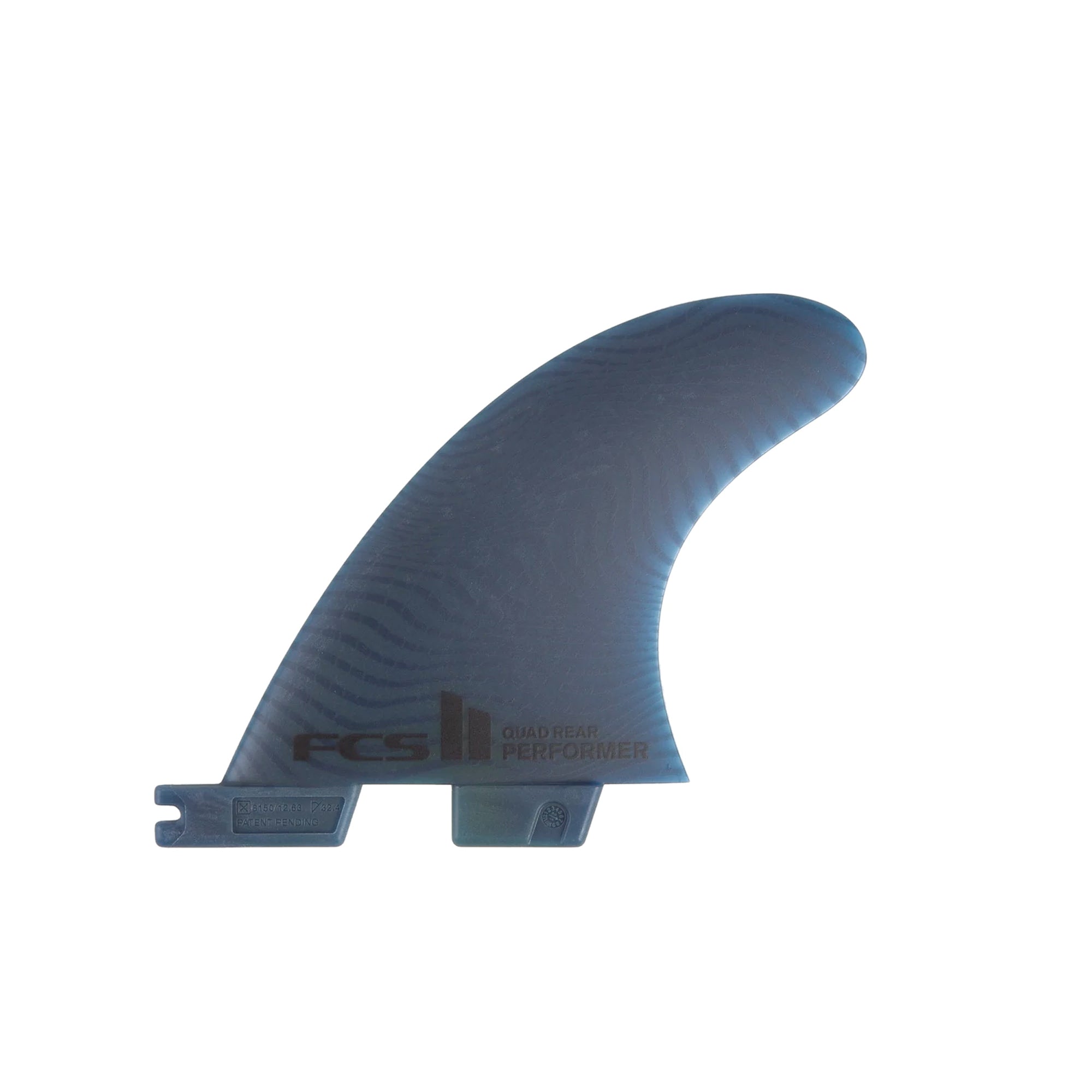 FCS Performer Eco Neo Glass Surfboard Fins - Medium Tri Set In Blue