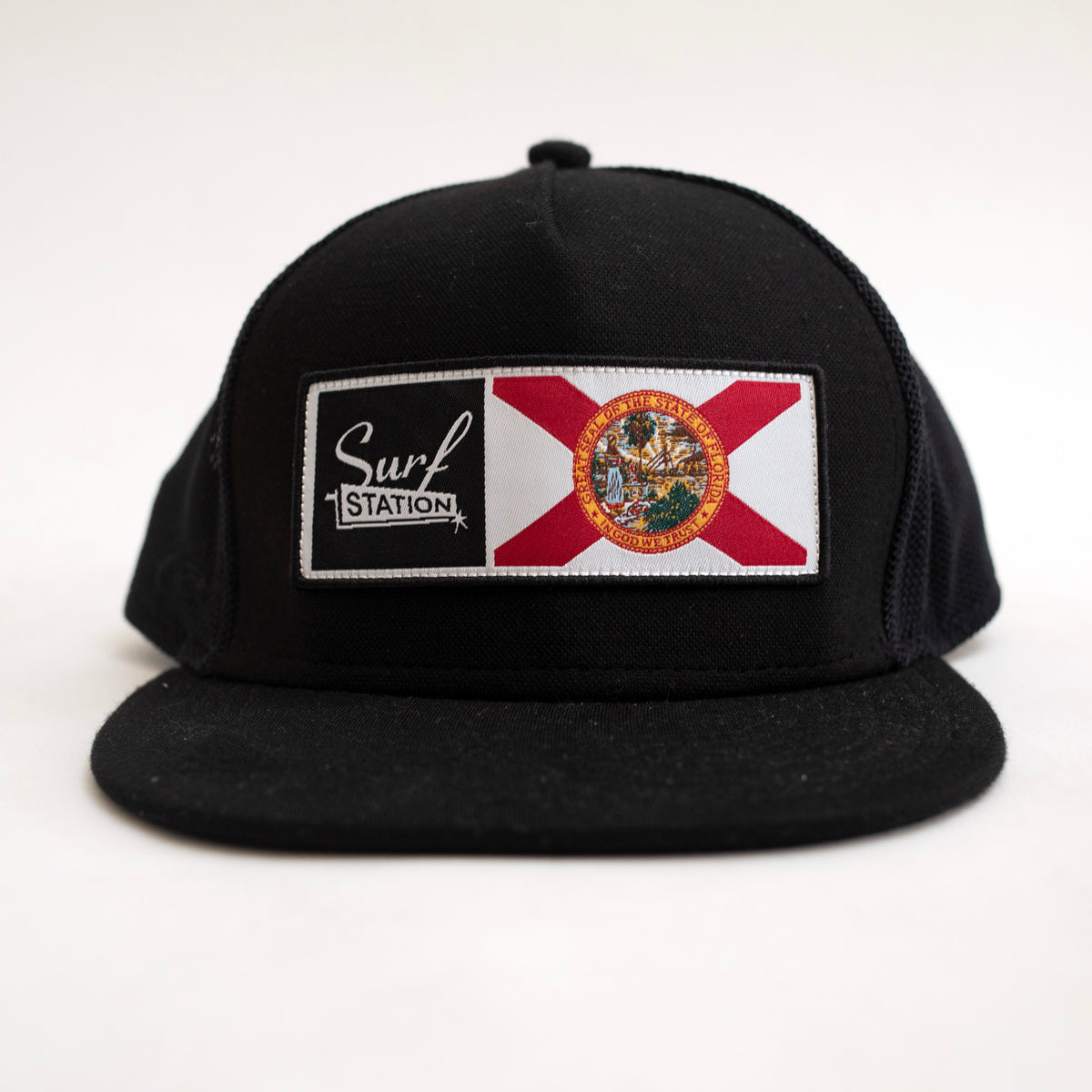 Surf Station X Florida Men's Trucker Hat - Black