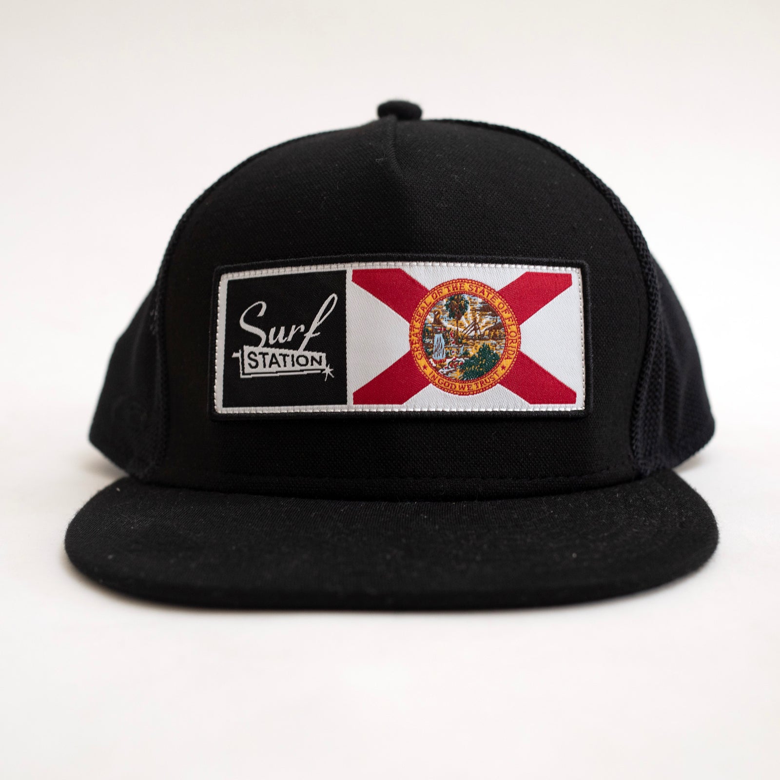 Surf Station X Florida Men's Trucker Hat - Black