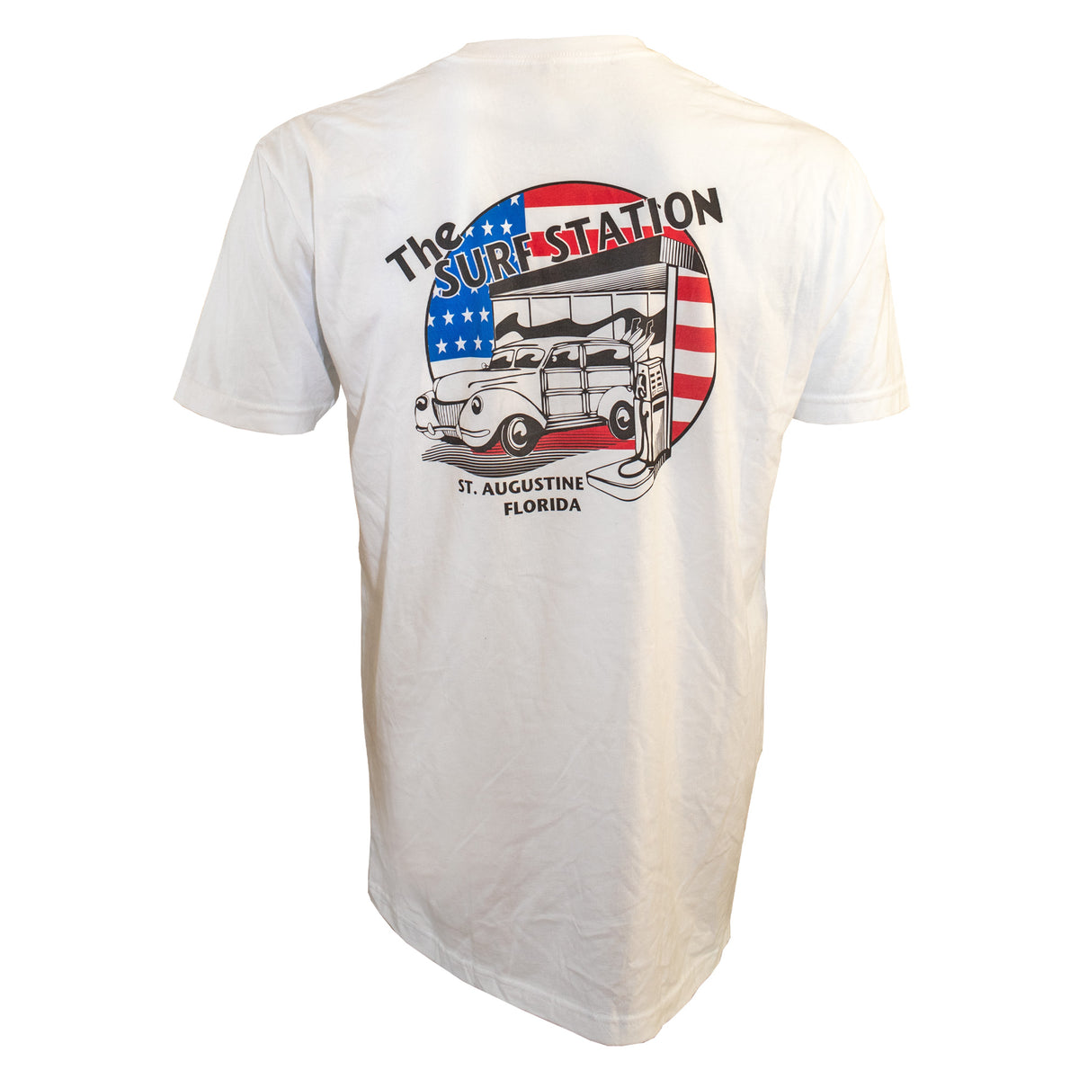 Surf Station Freedom Woody Youth Boy's S/S T-Shirt - White