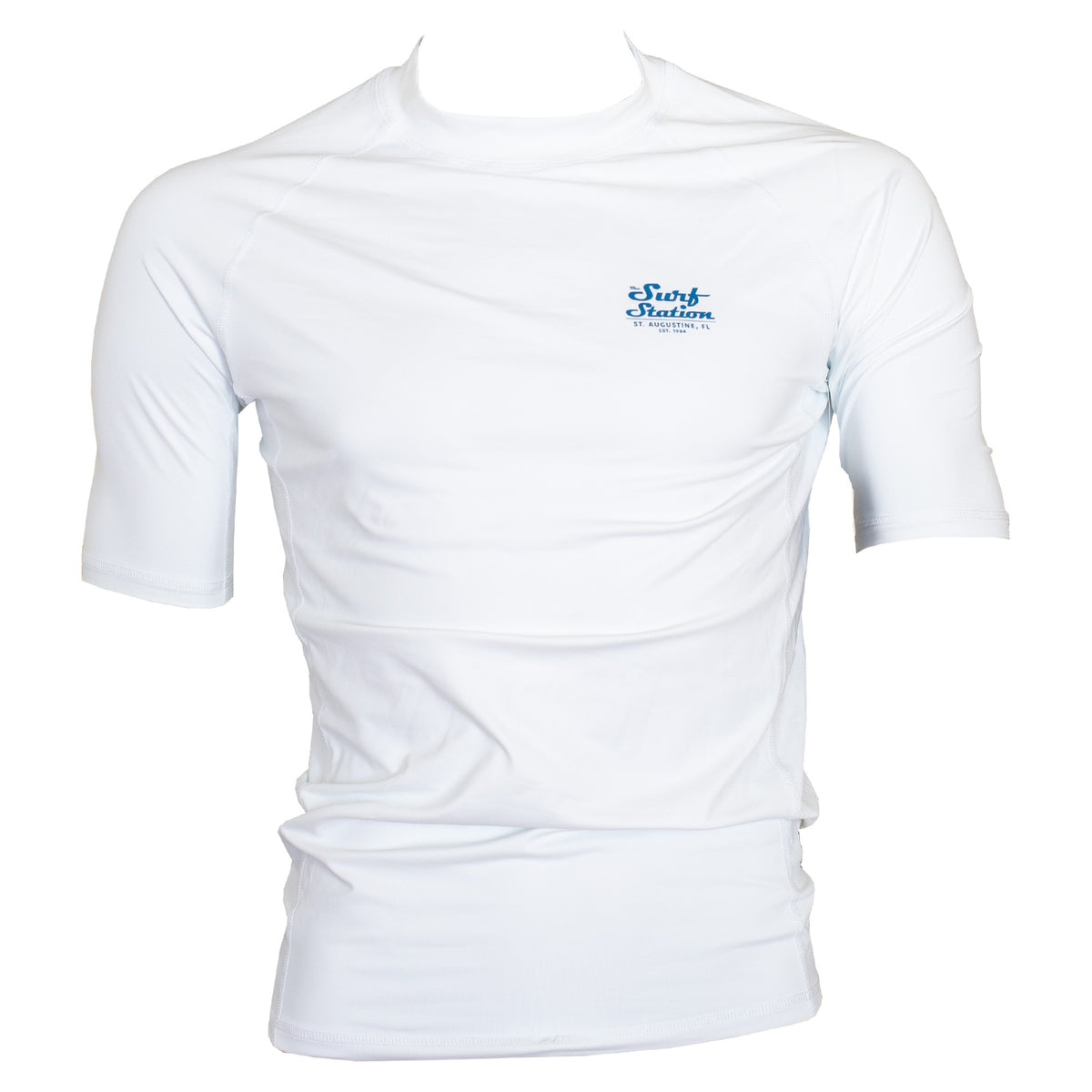 Surf Station Fuze Men's S/S Rashguard - White