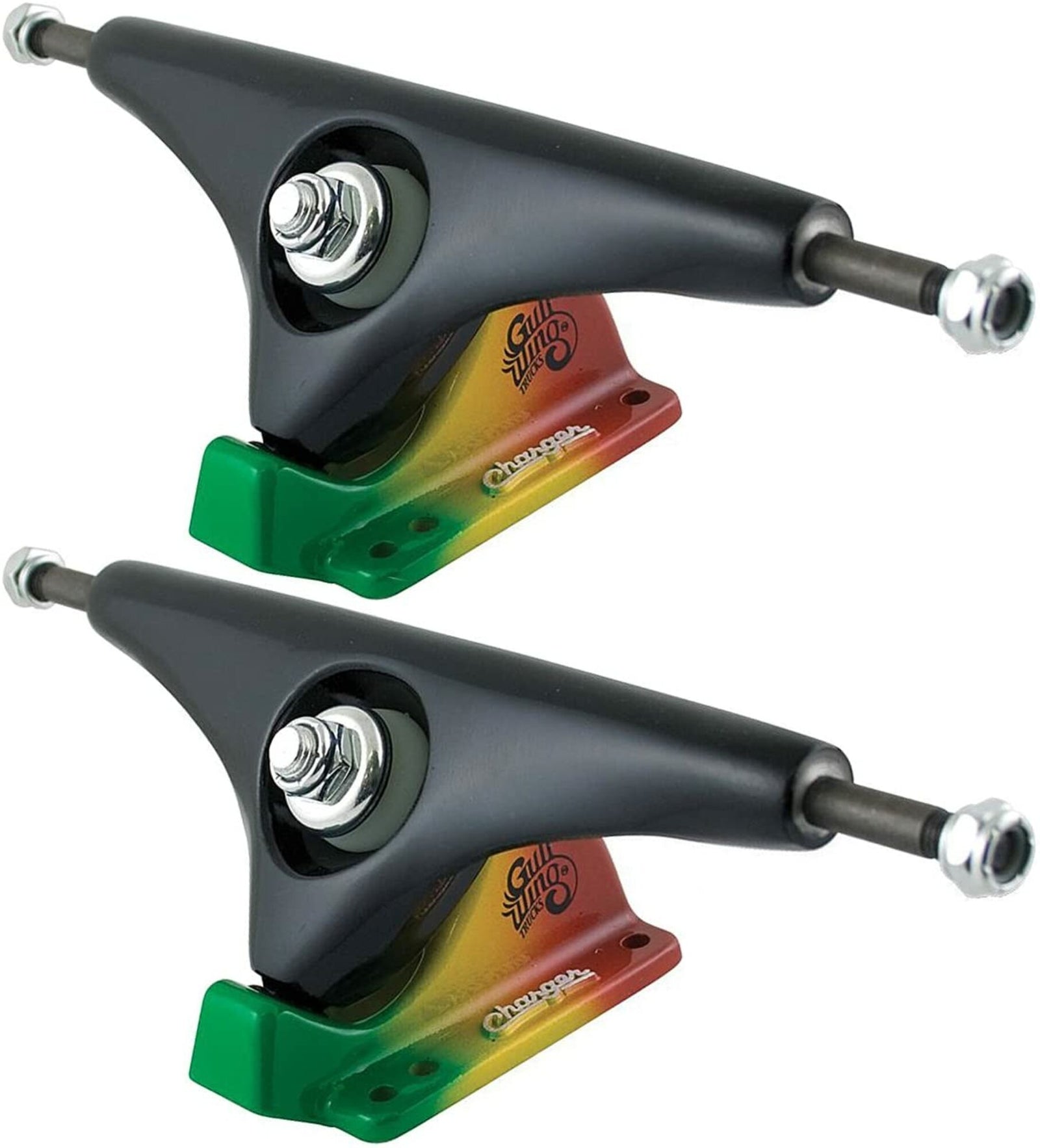 Gullwing Charger Skateboard Trucks - 228mm/Black Rasta