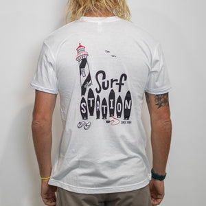 Surf Station x Karen Pedone St. Aug Lighthouse Men's S/S T-Shirt
