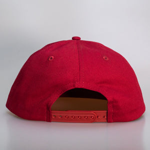 Surf Station Mechanic Patch Men's Snapback Hat - Maroon