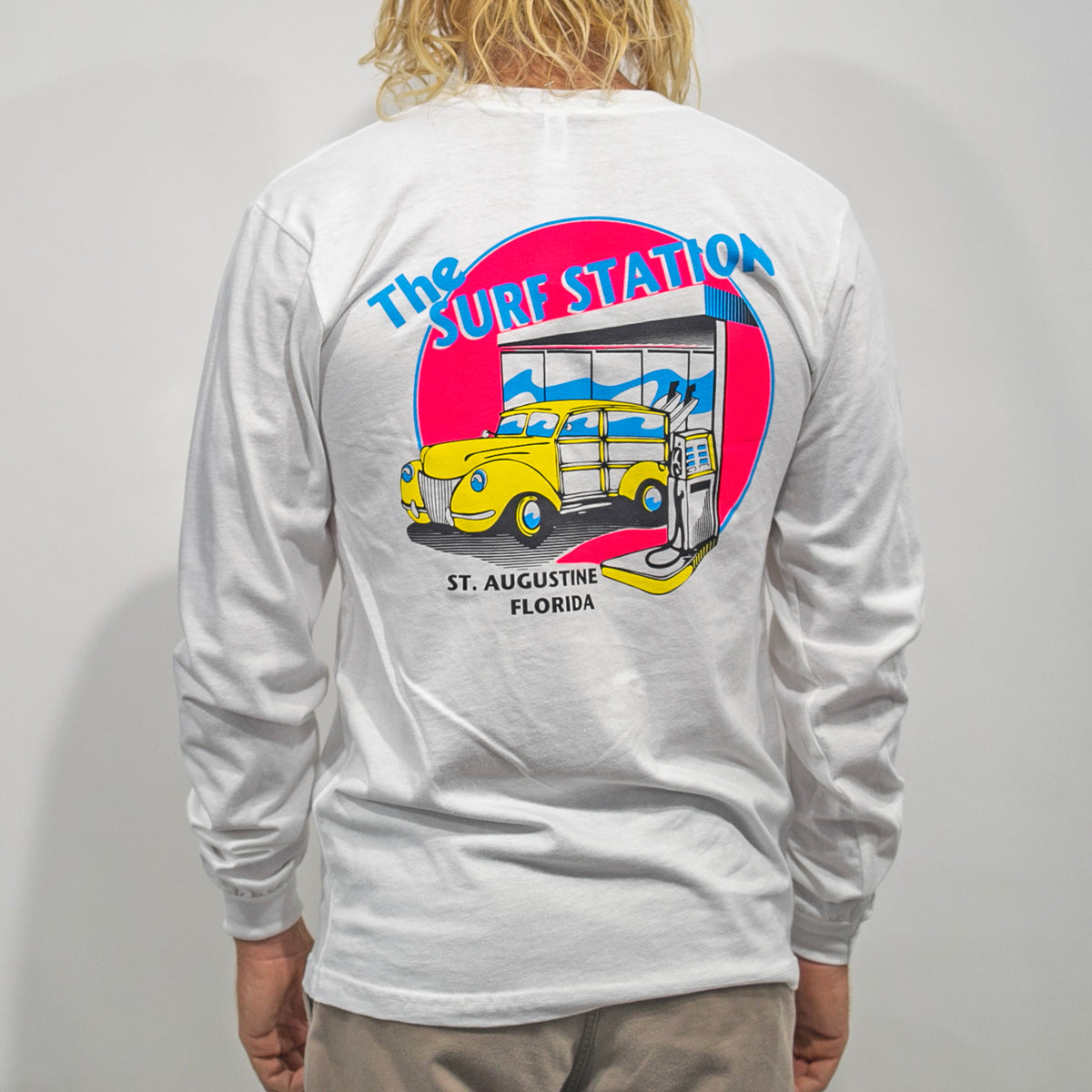 Surf Station Neon Woody Men's L/S T-Shirt