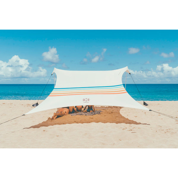 Neso 1 Prints Beach Tent - Aqua Fronds