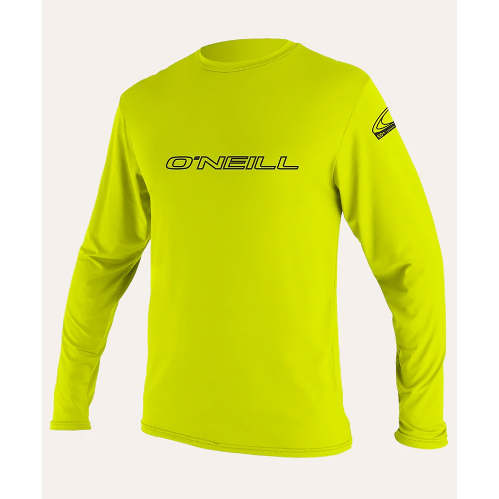 O'Neill Basic Skins L/S Youth Boy's Loose Fit Rashguard - Lime