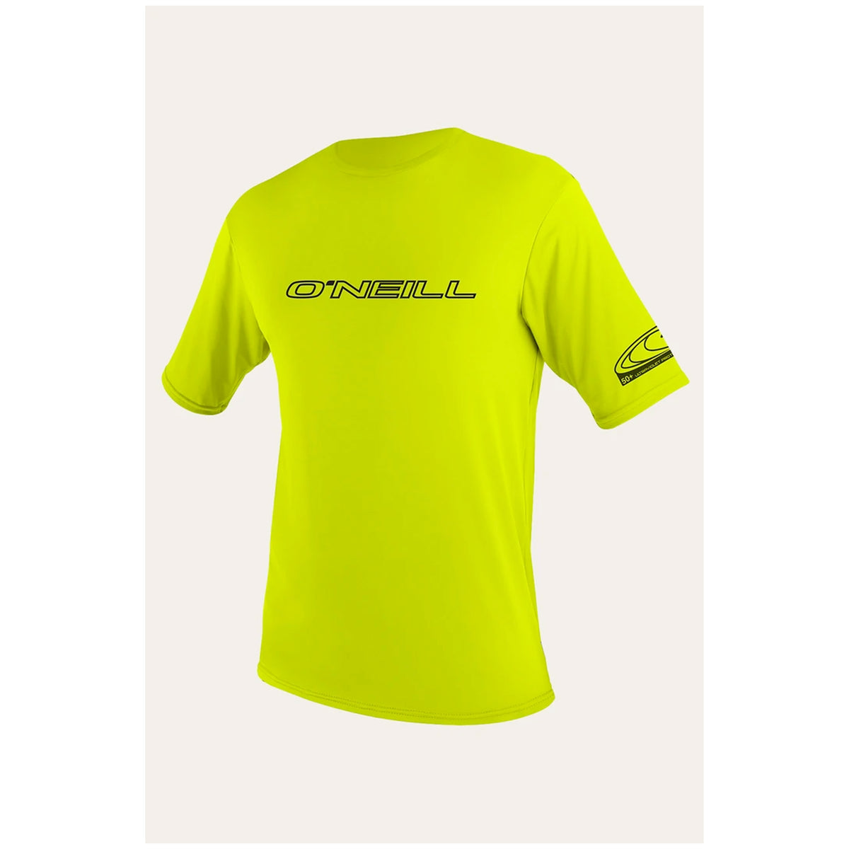 O'Neill Basic Skins S/S Youth Boy's Loose Fit Rashguard - Lime