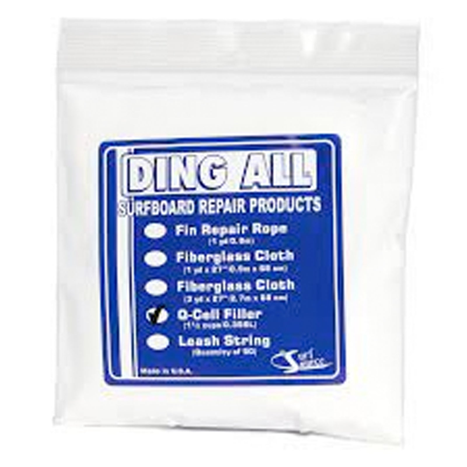 Ding All Q Cell Filler 2oz Surfboard Repair