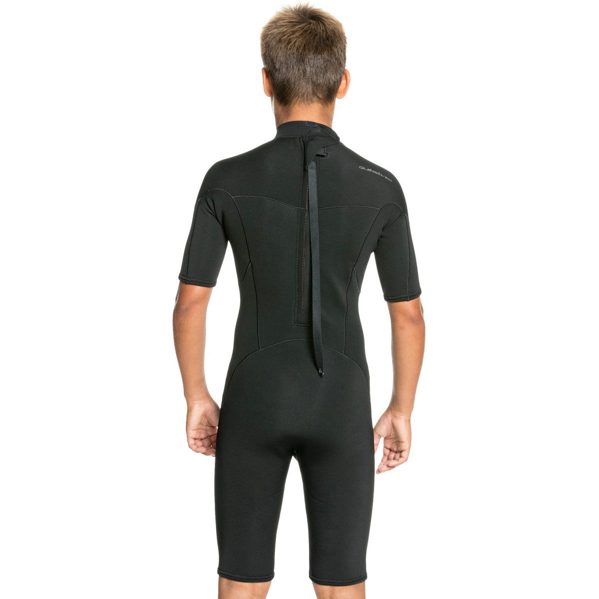 Quiksilver 2/2 Everyday Sessions Back-Zip Youth Boy's S/S Springsuit Wetsuit - Black