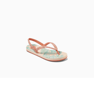 Reef Little Stargazer Prints Youth Girl's Sandals - Mint Palms