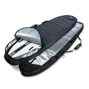 Roam Tech Plus Double Slim Longboard Surfboard Bag - Grey/Black