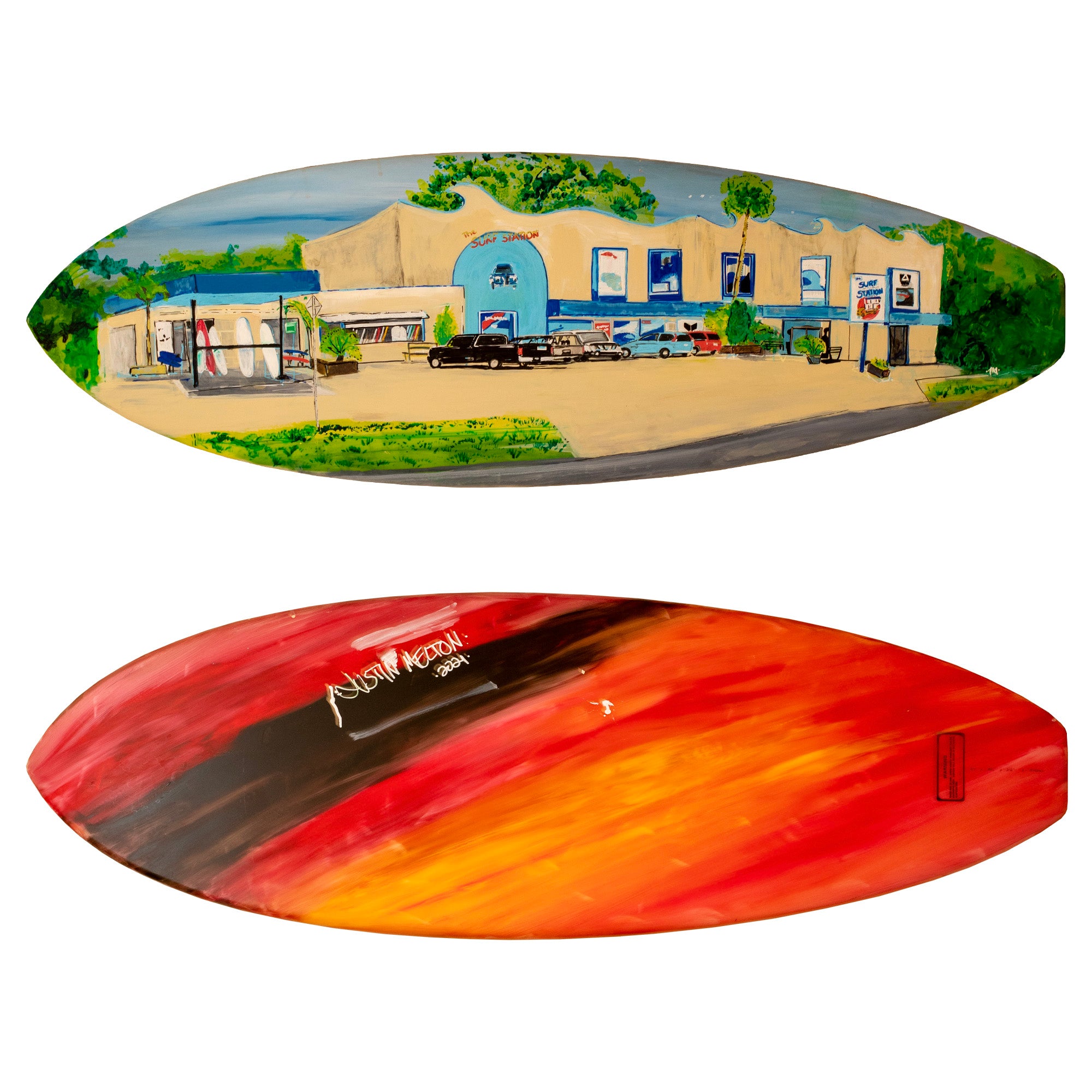 Justin Melton Surf Station Artwork Surfboard