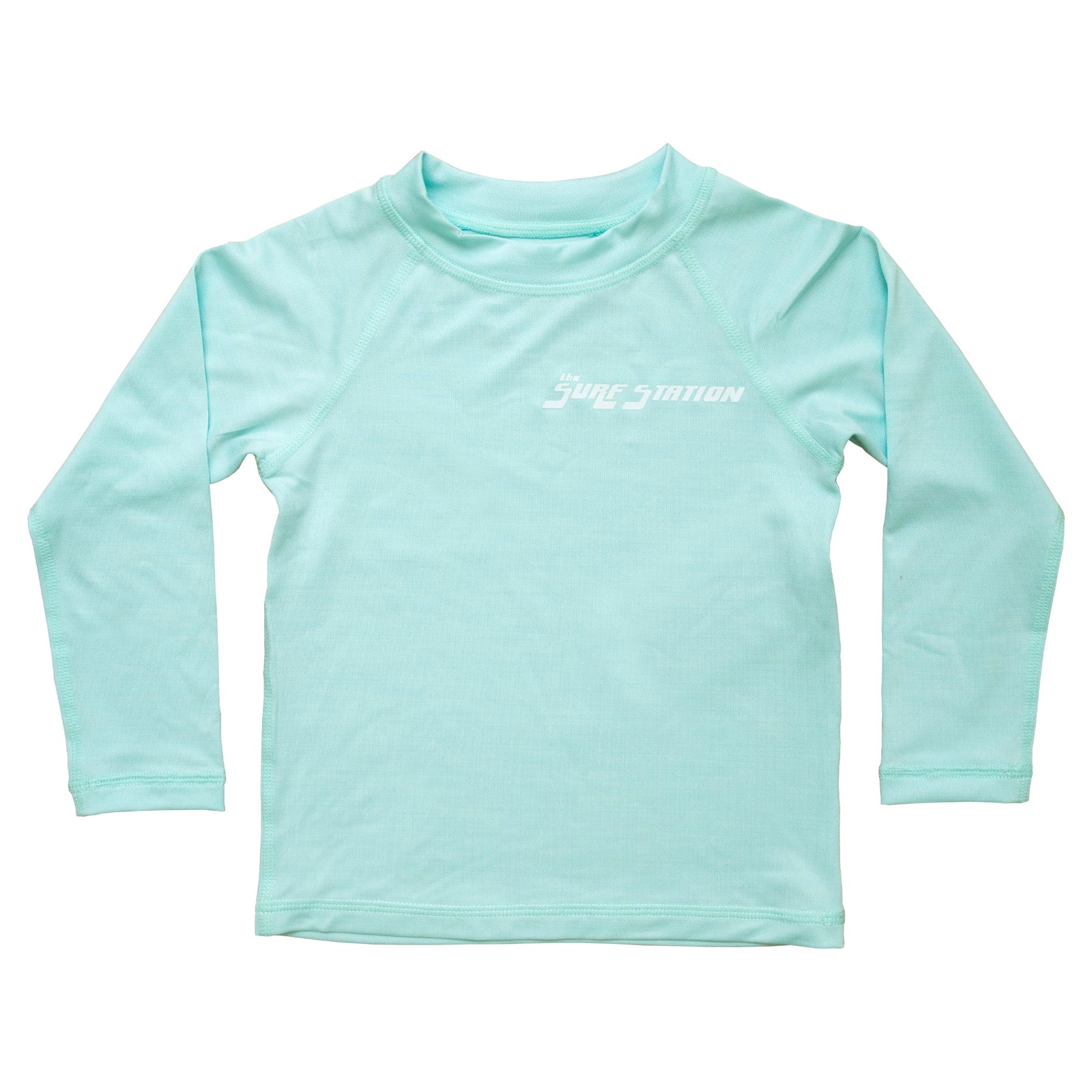 Surf Station Hybrid Team Toddler Boy's L/S Rashguard - Light Blue