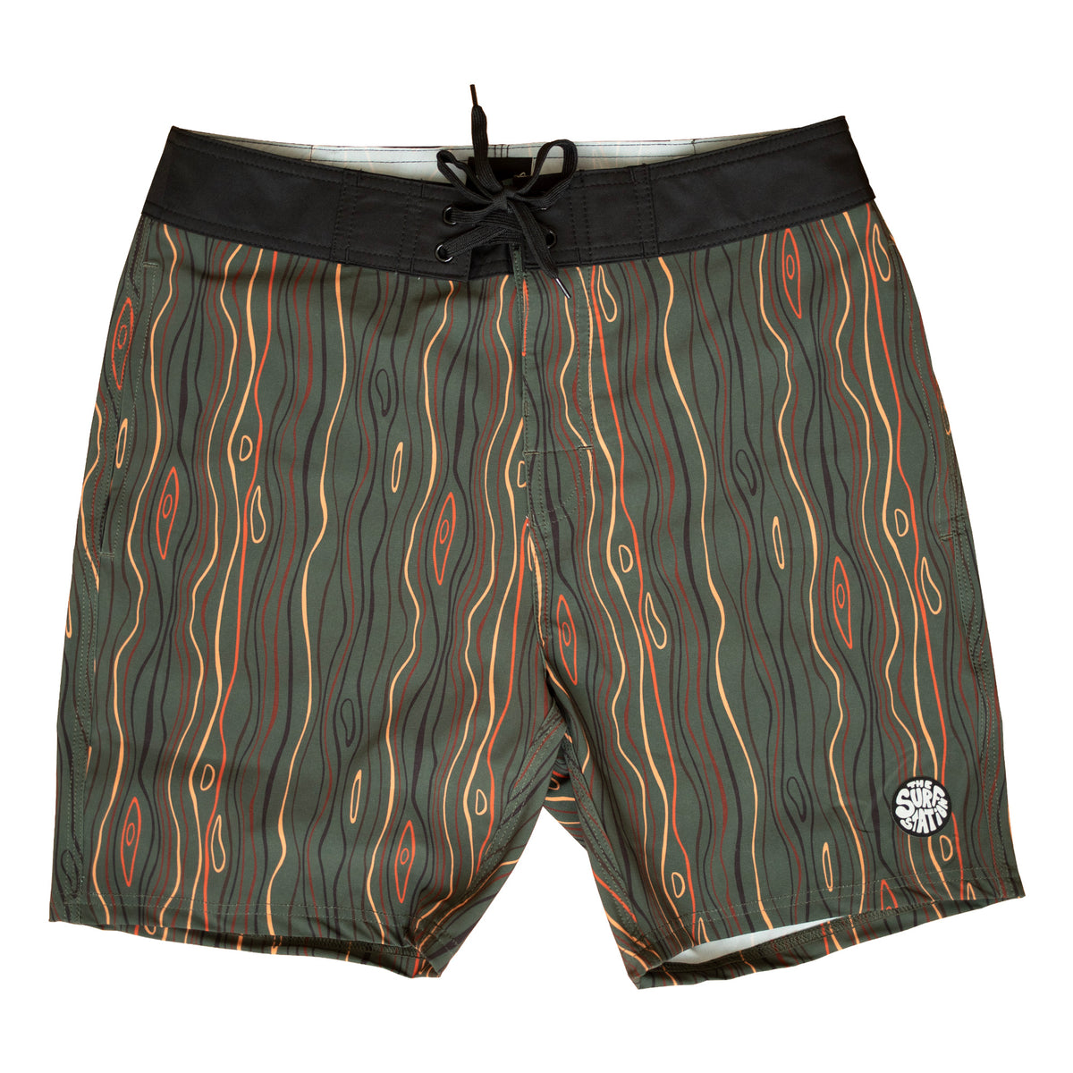 Surf Station Woody Print Men's Boardshort