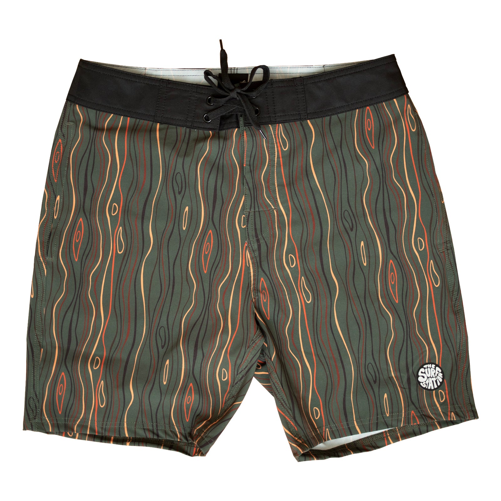 Surf Station Woody Print Men's Boardshort