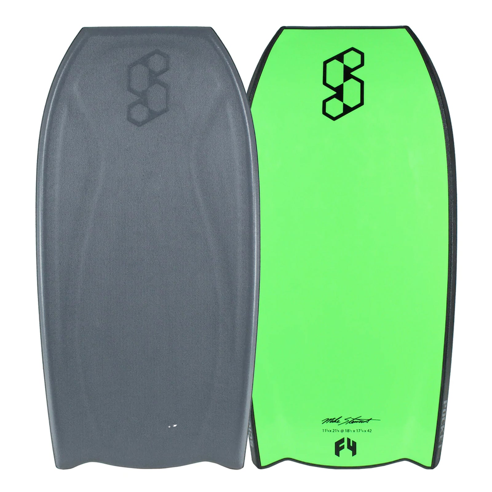 Mike Stewart Science Pocket Spec BT 41" Bodyboard - Grey