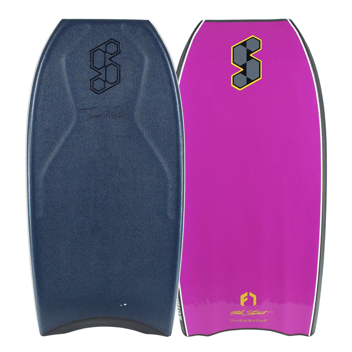 Mike Stewart Science Tanner LTD TriQuad F7 41" Bodyboard - Midnight/Black/Ultra Violet