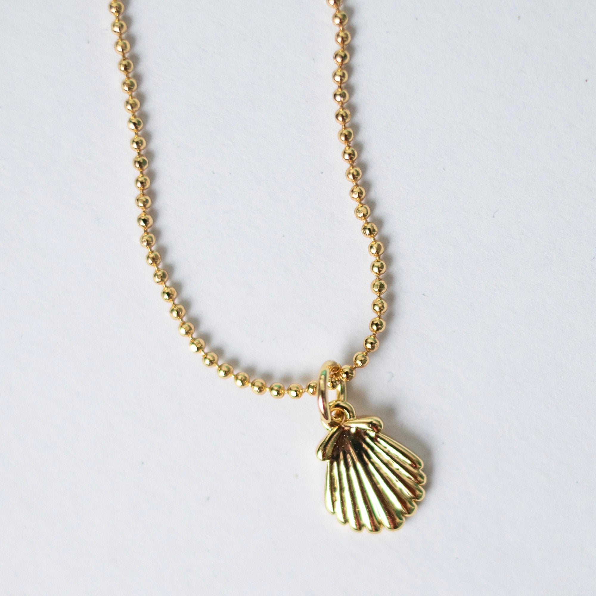 Drift Away Gold Seashell Women's Necklace