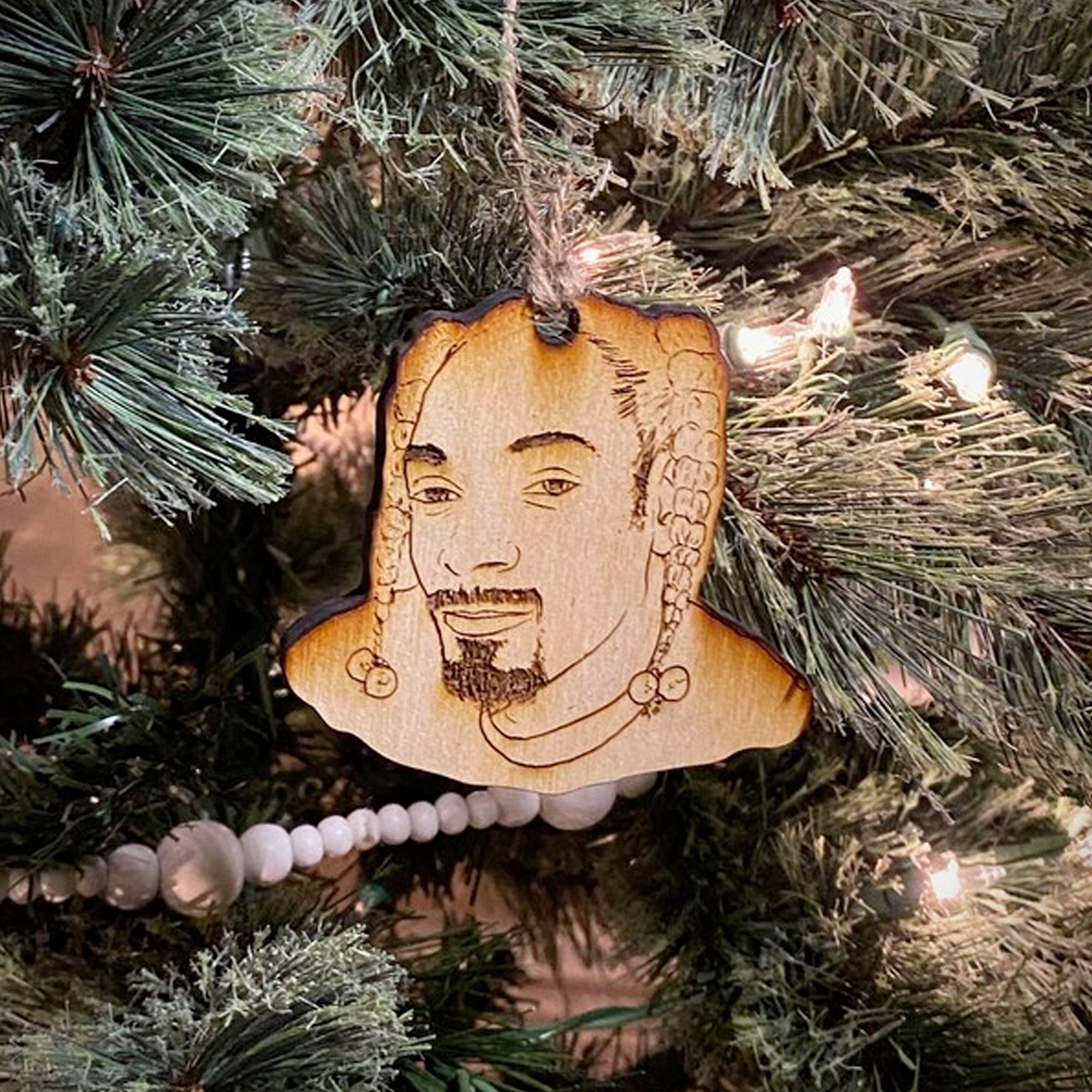Tree Yoself Snoop Wooden Christmas Ornament