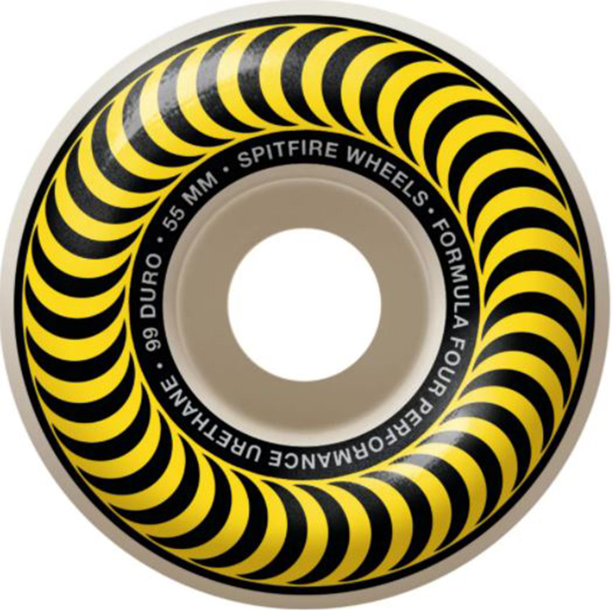 Spitfire F4 99a Classic Swirl 56mm Skateboard Wheels - Yellow