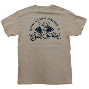 Surf Station x Ryan Leonardy Stoked Men's S/S T-Shirt