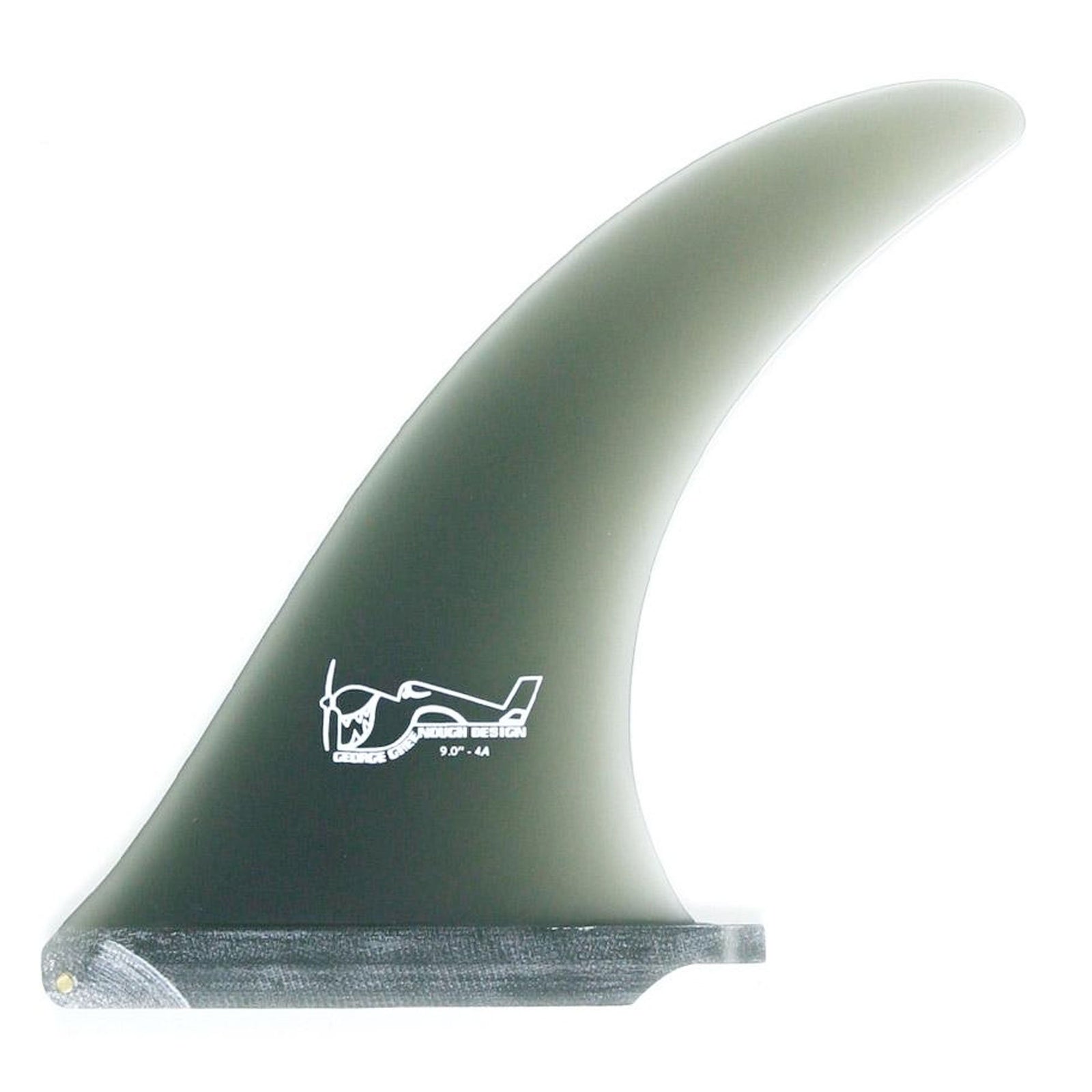 True Ames Greenough 4-A Longboard Fin - 7"/Smoke