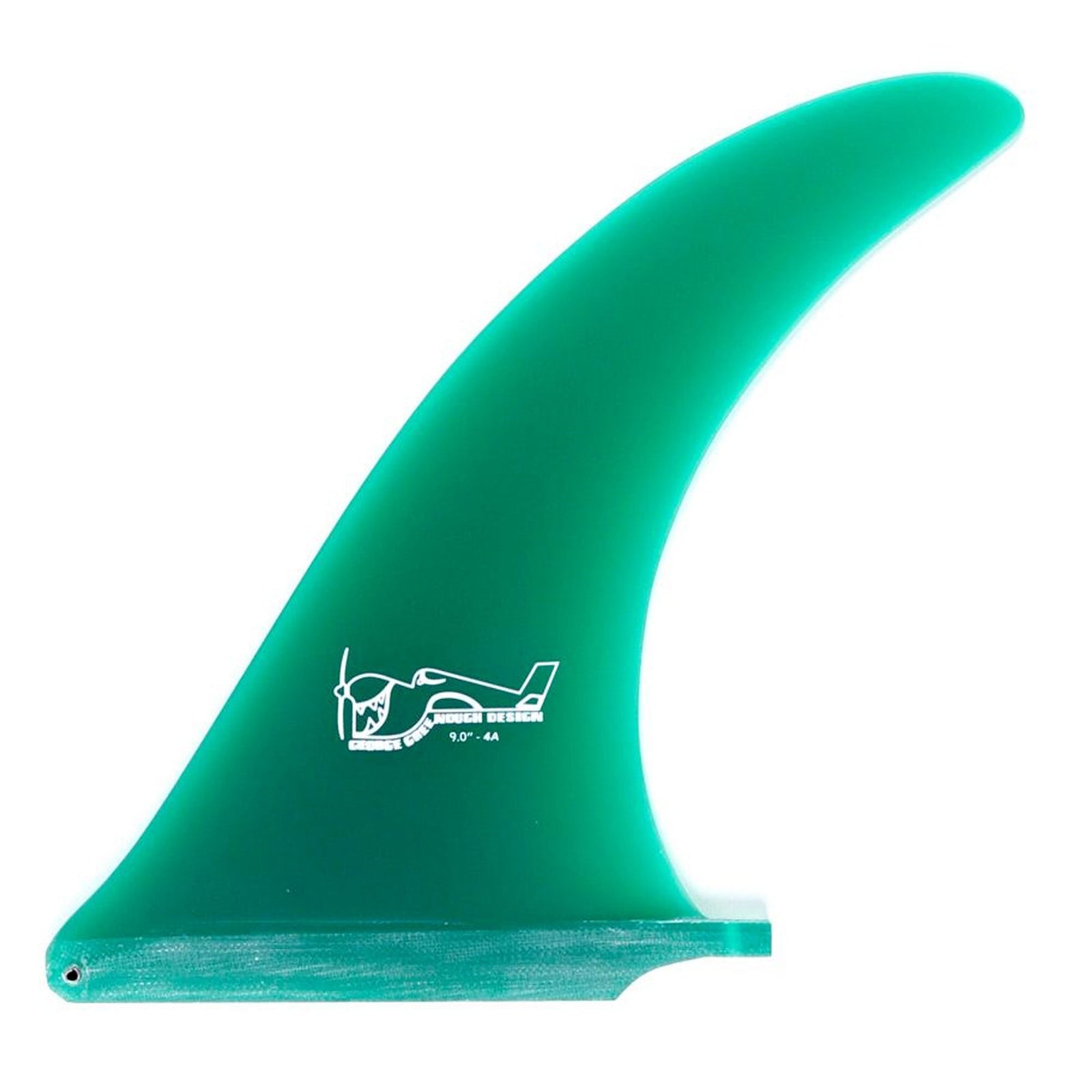 True Ames Greenough 4-A Longboard Fin - 10.5"/Green