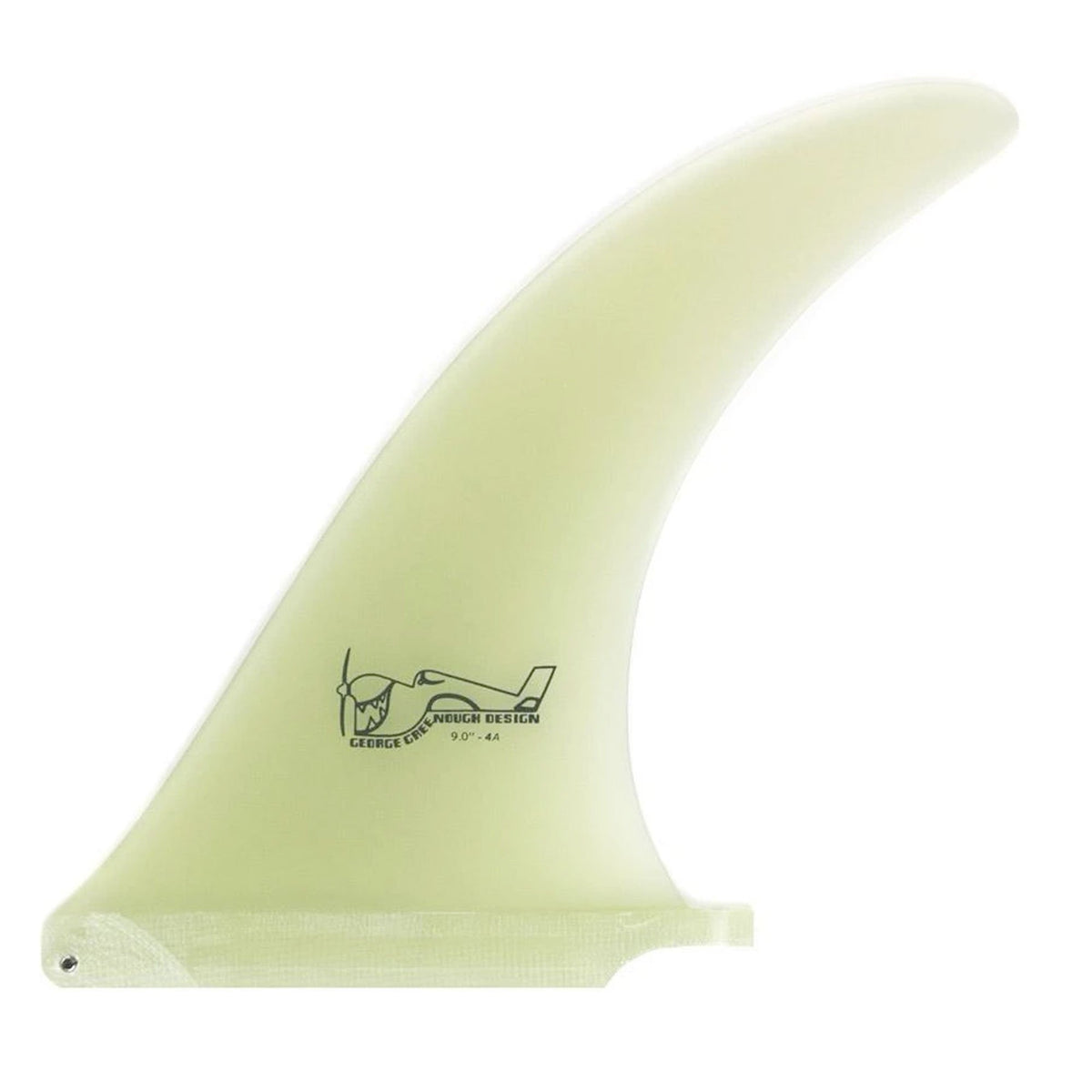 True Ames Greenough 4-A Longboard Fin - 7.5"/Clear