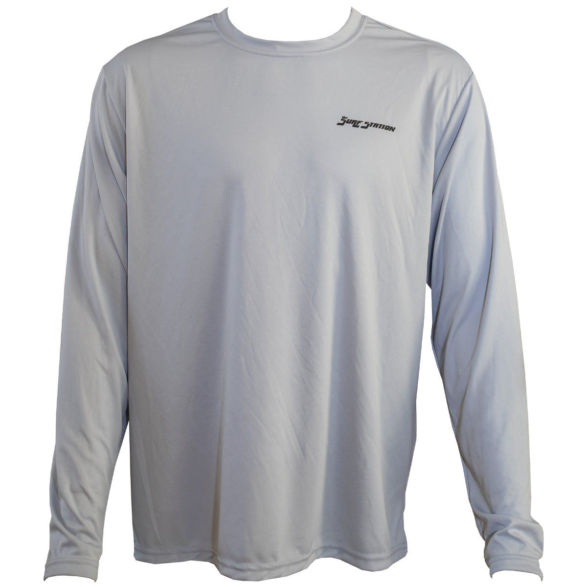 Surf Station Team Men's L/S Rashguard - Silver